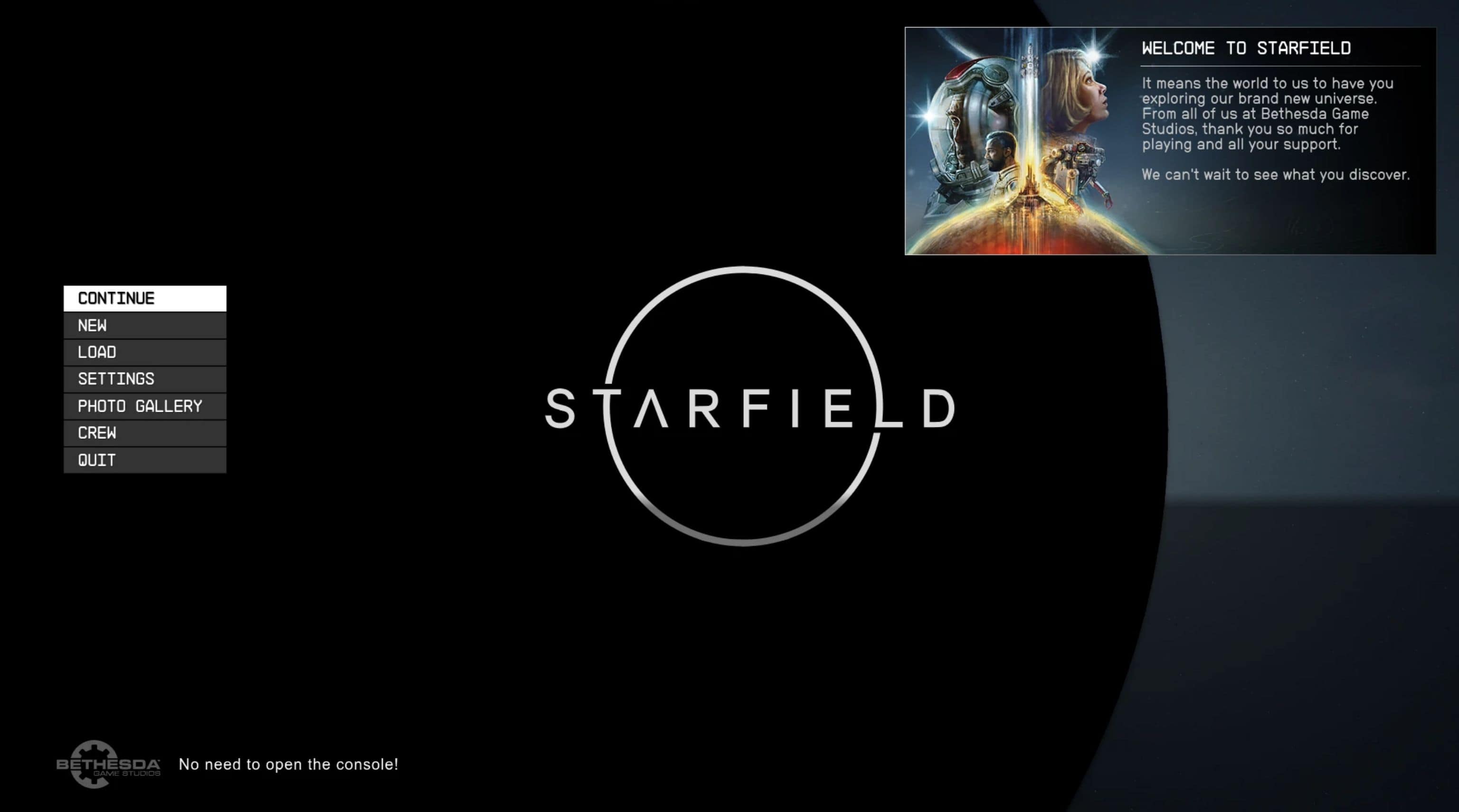 Starfield - All console commands and cheats