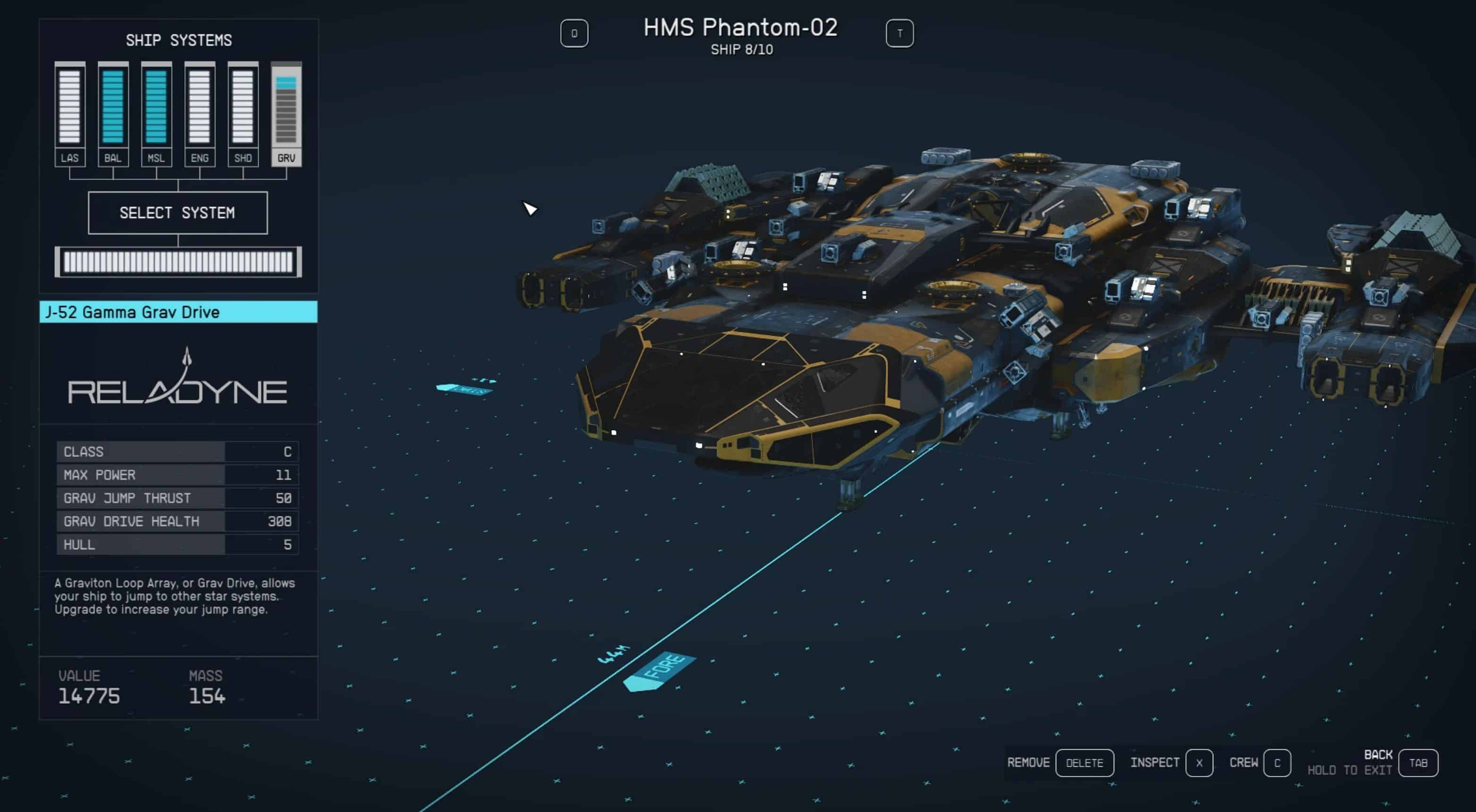 HMS Phantom-05 and some other ships i made | Starfield Mod Download