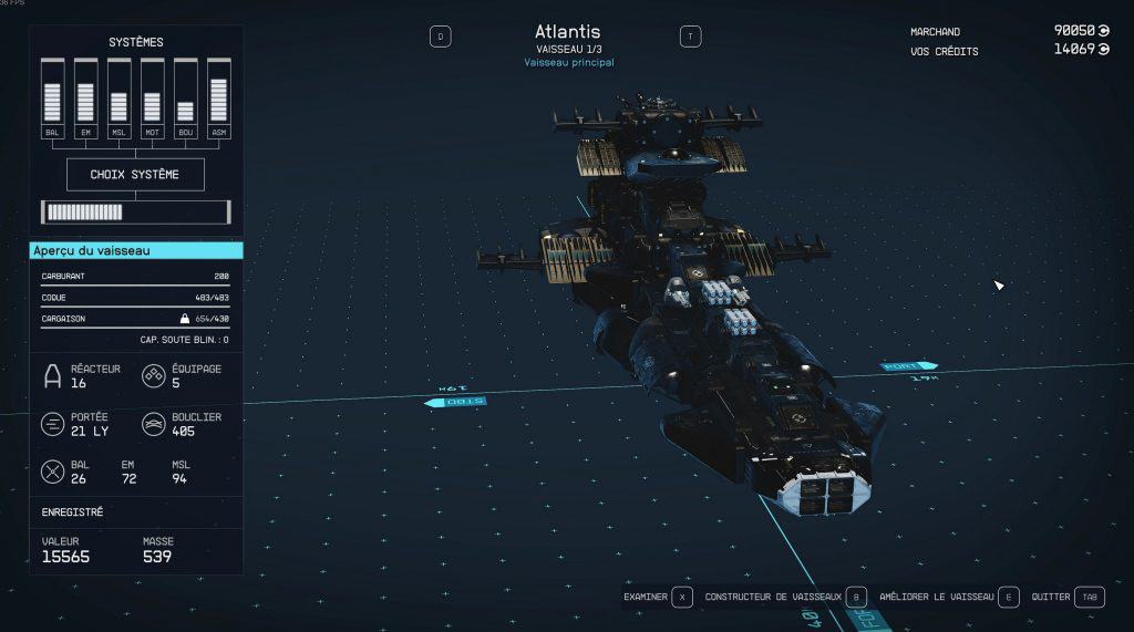 Ship Atlantis Captain Harlock (albator) | Starfield Mod Download